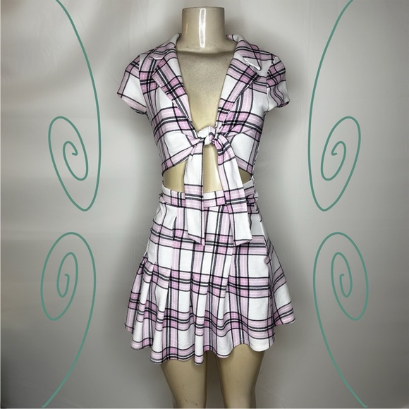 Almost famous plaid dress, size S - Picture 1 of 5